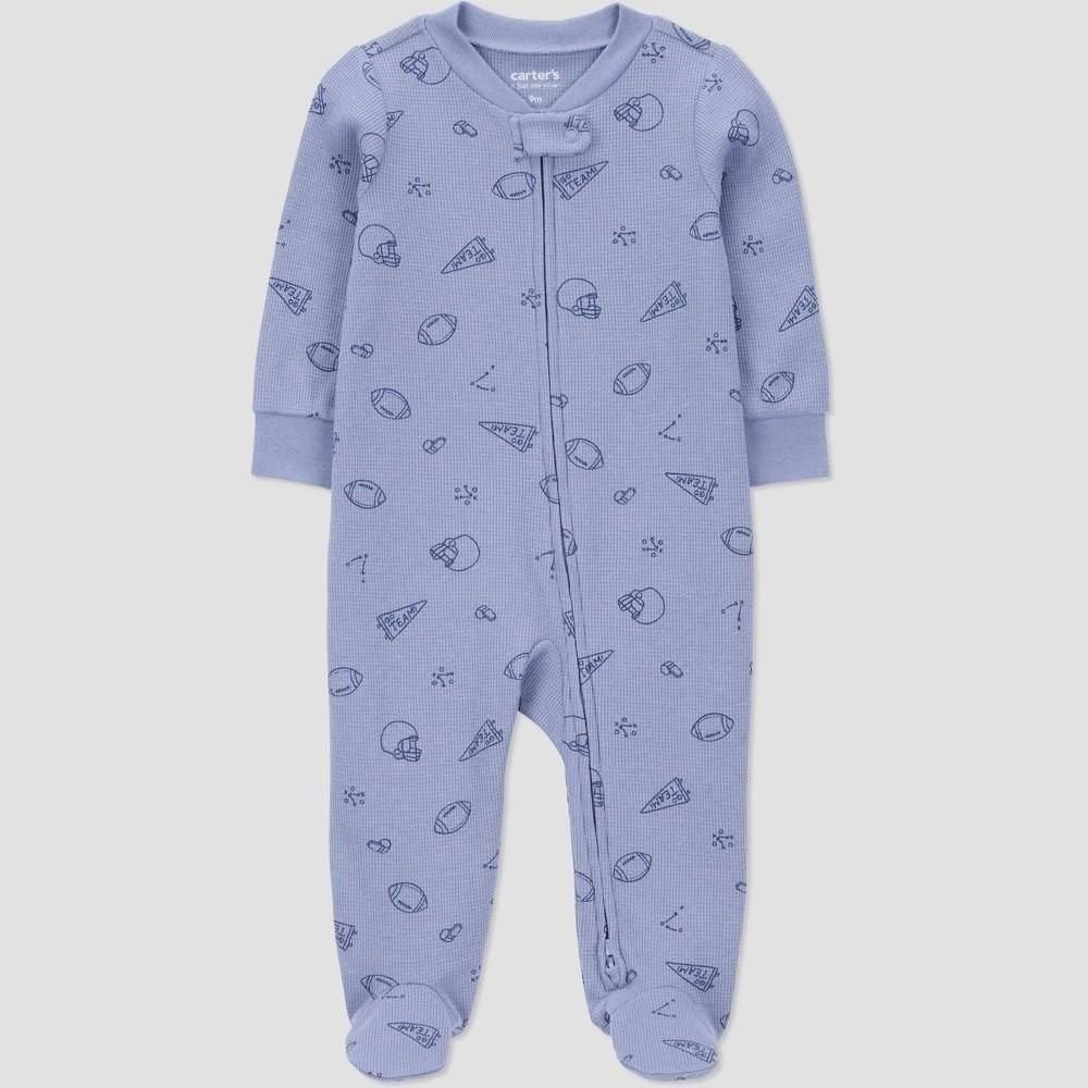 Carters Just One You Baby Boys Sports Print Sleep N Play Blue Newborn